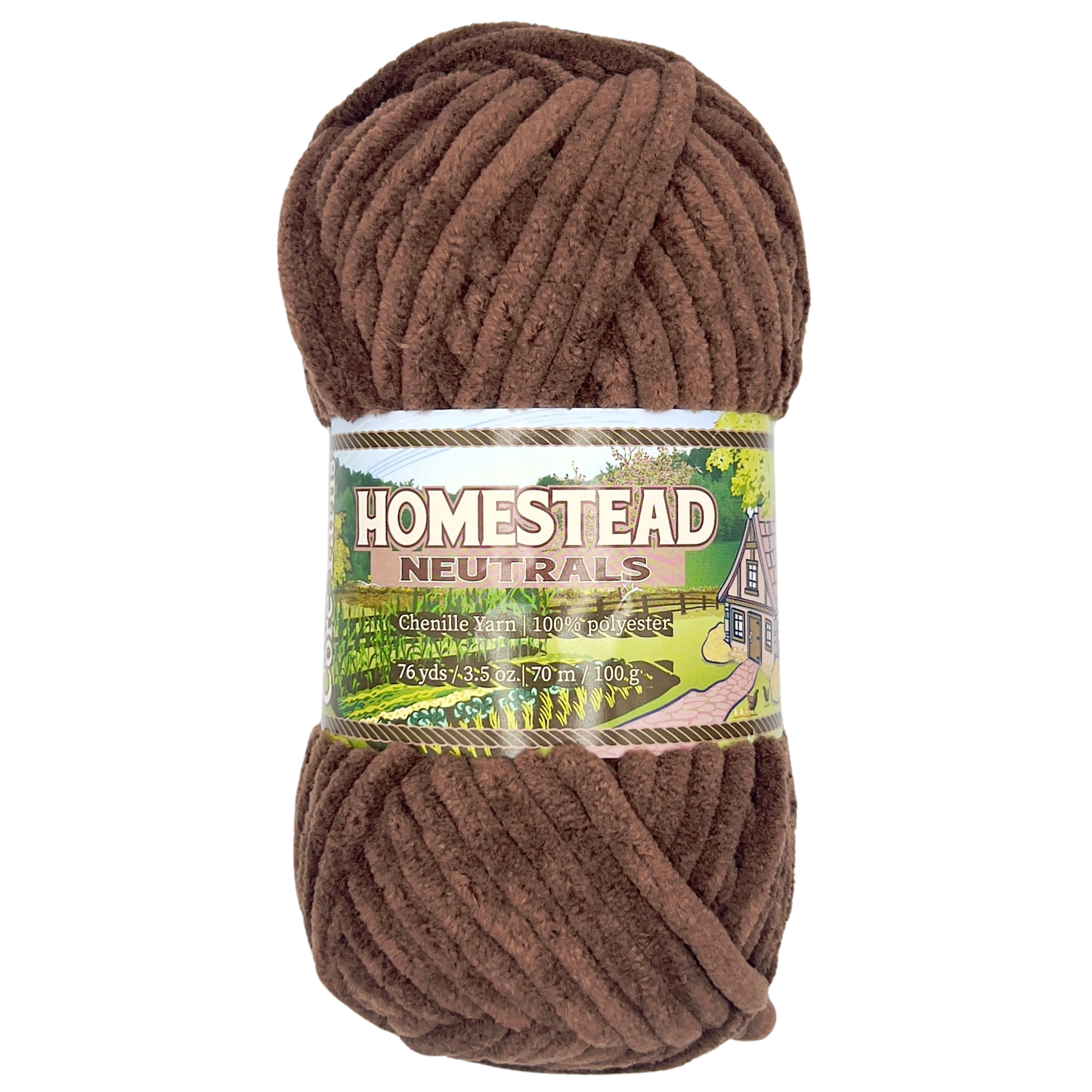 Homestead Neutrals Chenille Yarn - Firewood - 100g