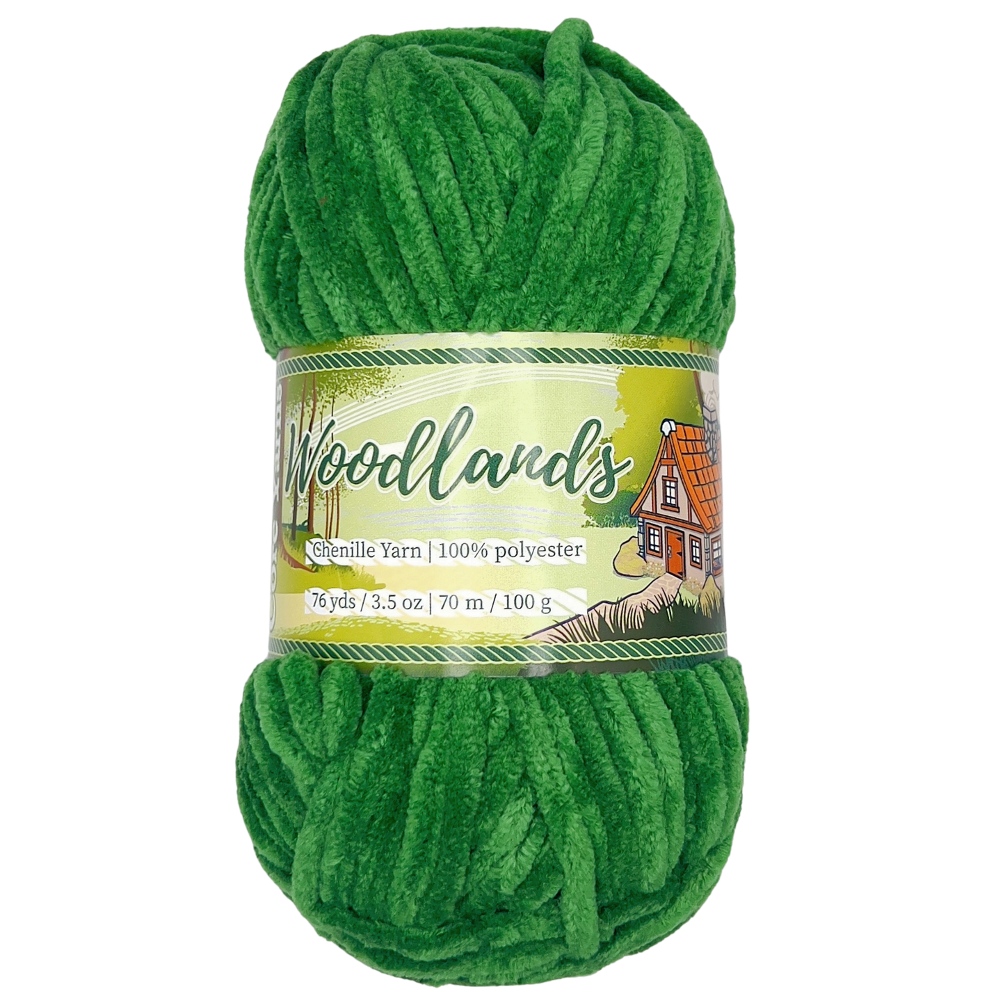 Woodlands Chenille Yarn - Mossy Tree - 100g