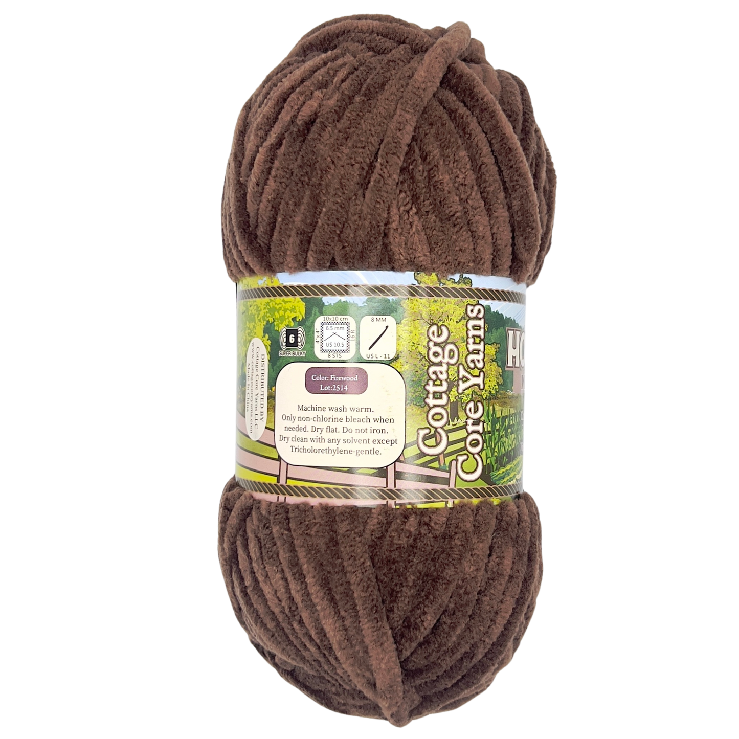 Homestead Neutrals Chenille Yarn - Firewood - 100g