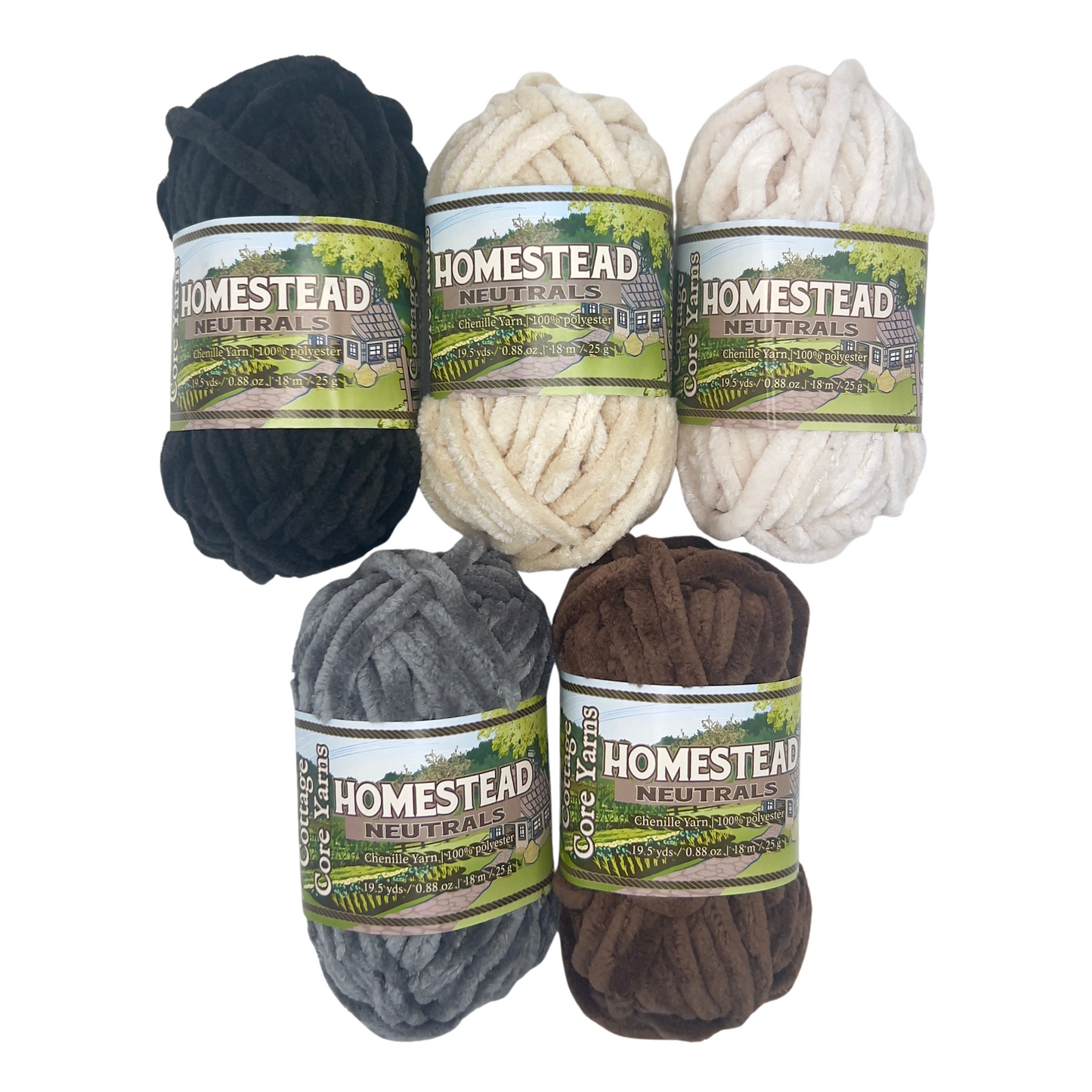 Mini Bundles Chenille Yarn - 25g