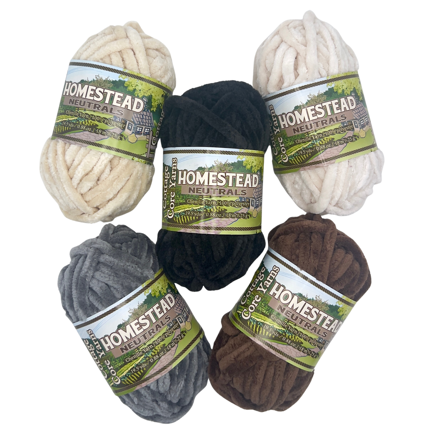 Mini Bundles Chenille Yarn - 25g