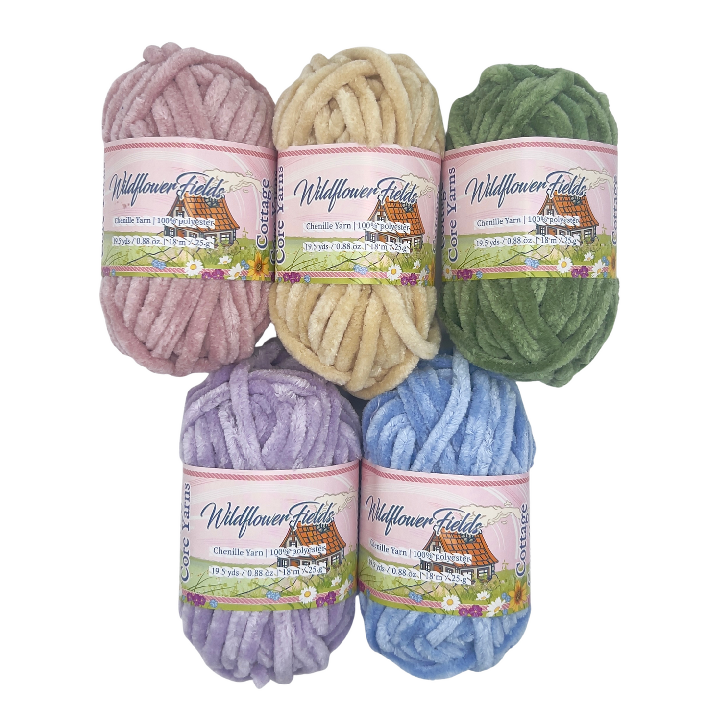 Mini Bundles Chenille Yarn - 25g