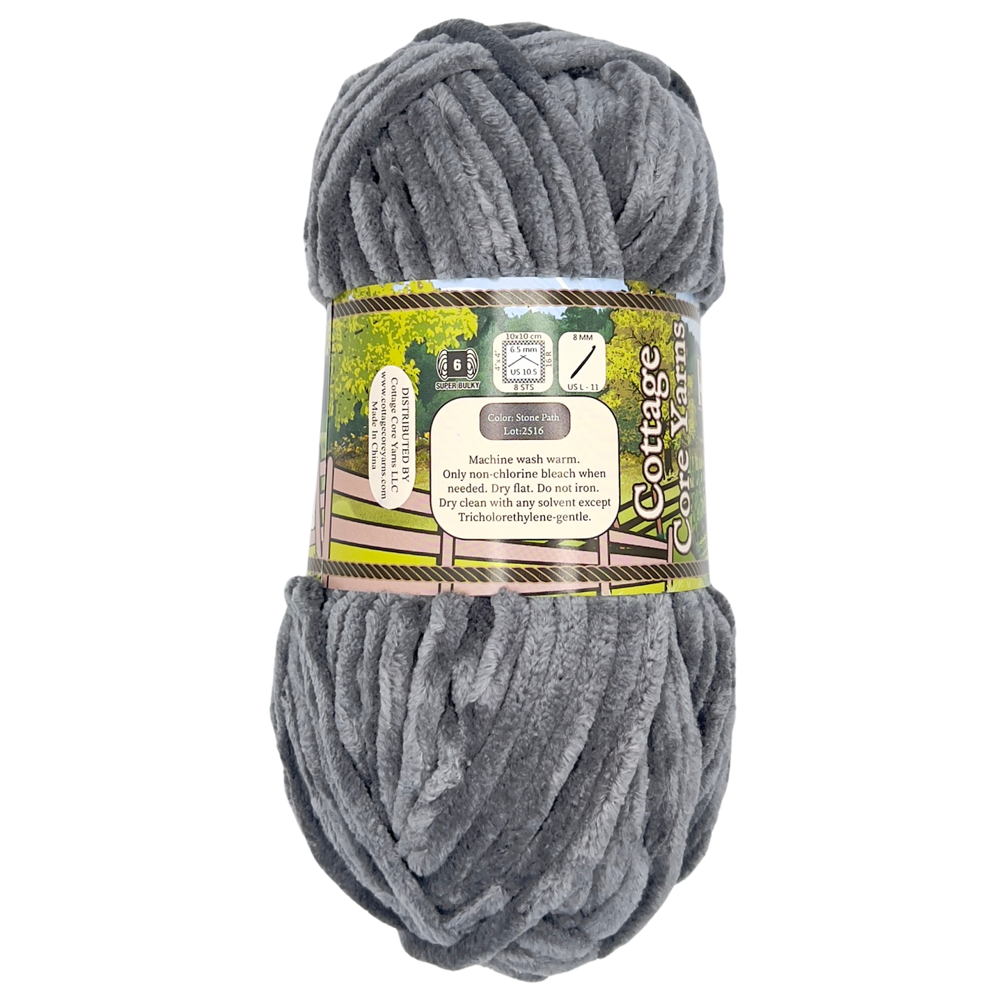 Homestead Neutrals Chenille Yarn - Stone Path - 100g