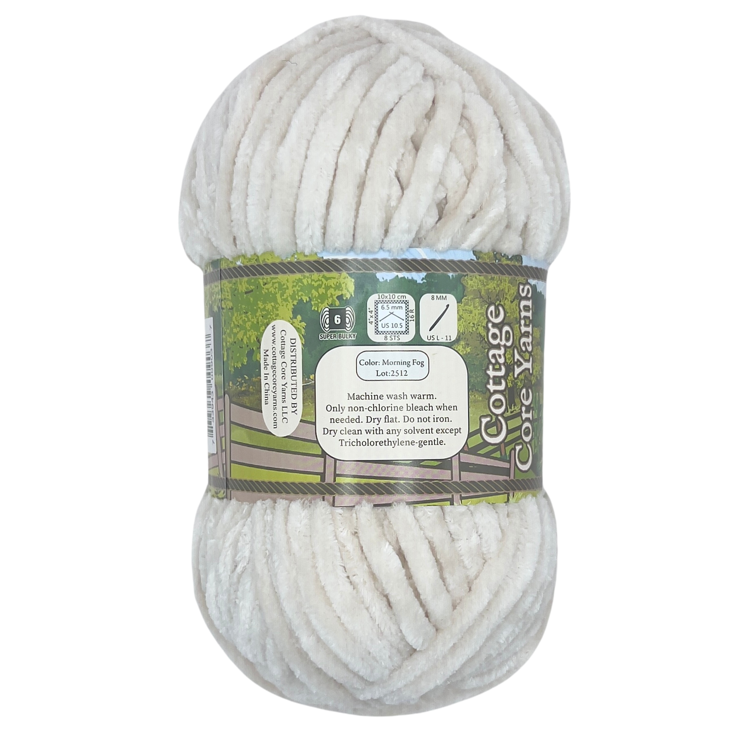Homestead Neutrals Chenille Yarn - Morning Fog - 100g