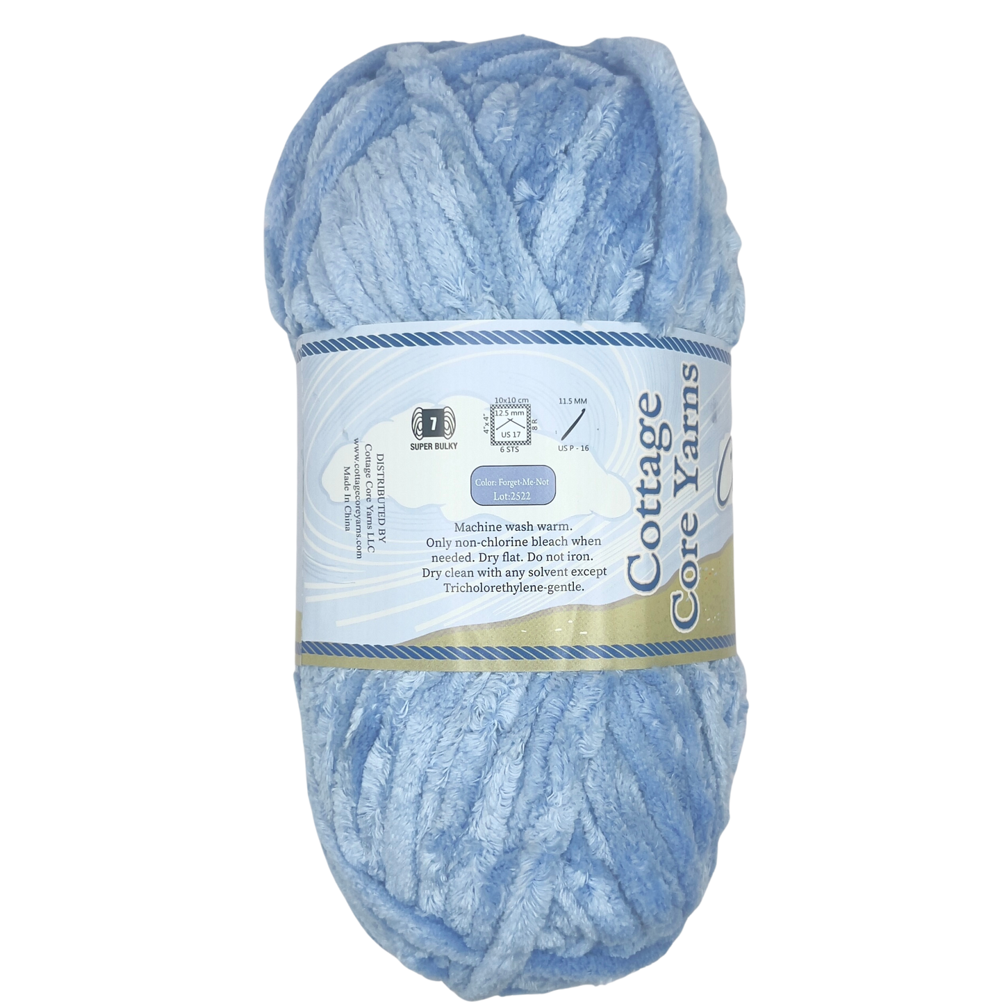 Cottage Classics Chenille Yarn - Forget-Me-Not - 200g