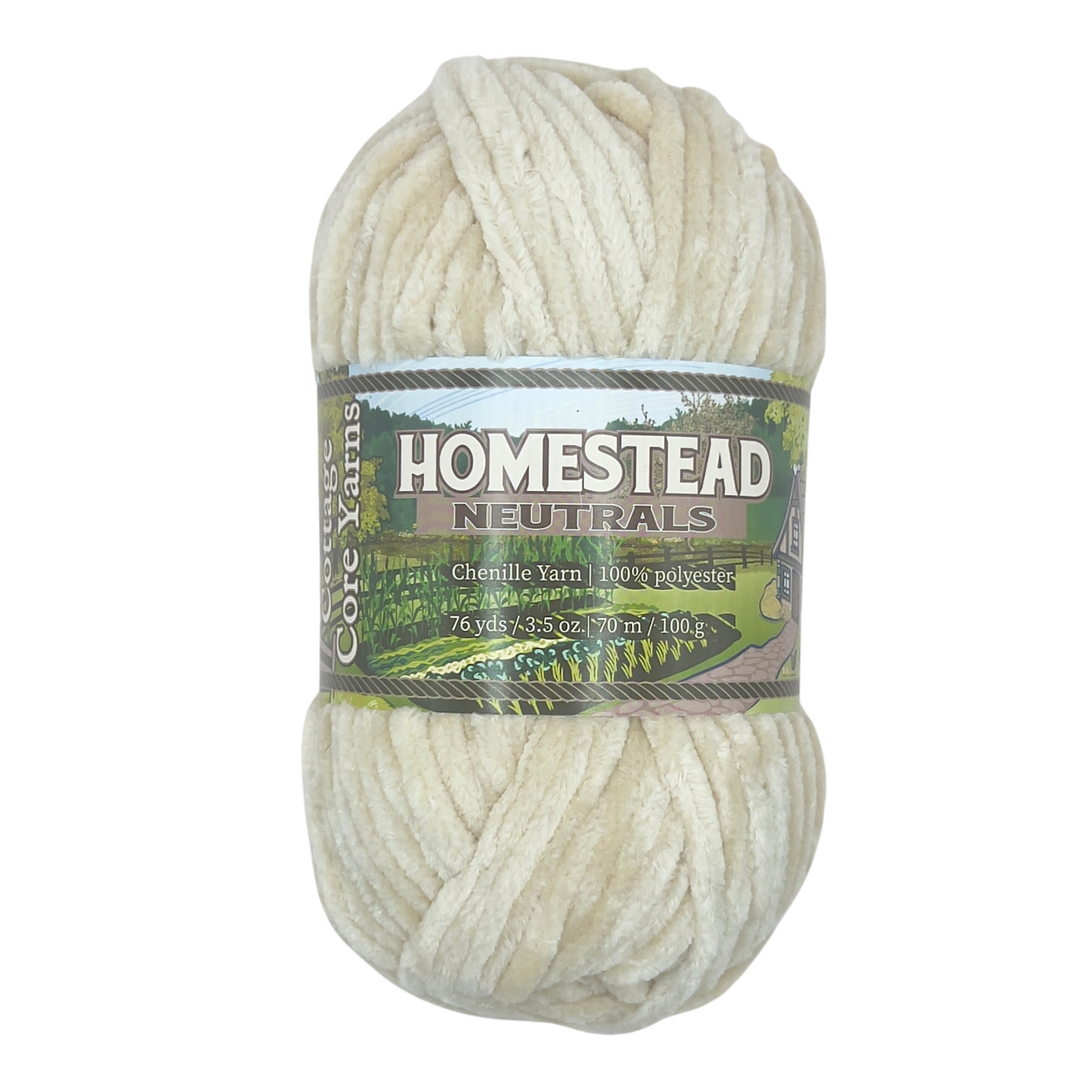 Homestead Neutrals Chenille Yarn - 100g
