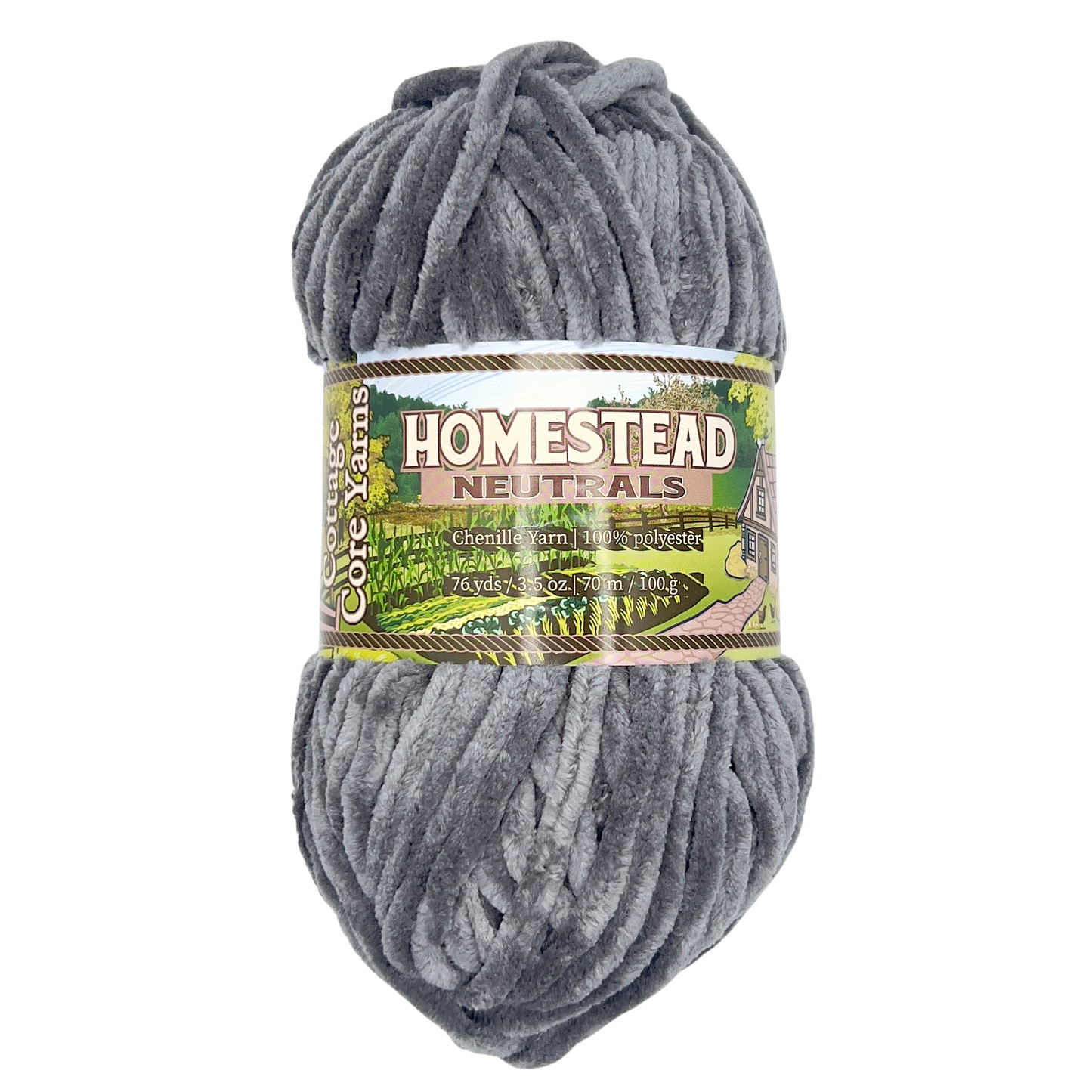 Homestead Neutrals Chenille Yarn - 100g