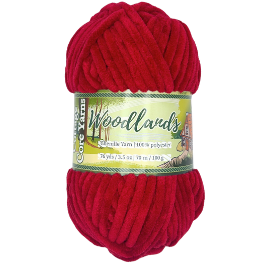 Woodlands Chenille Yarn - Wild Berry - 100g