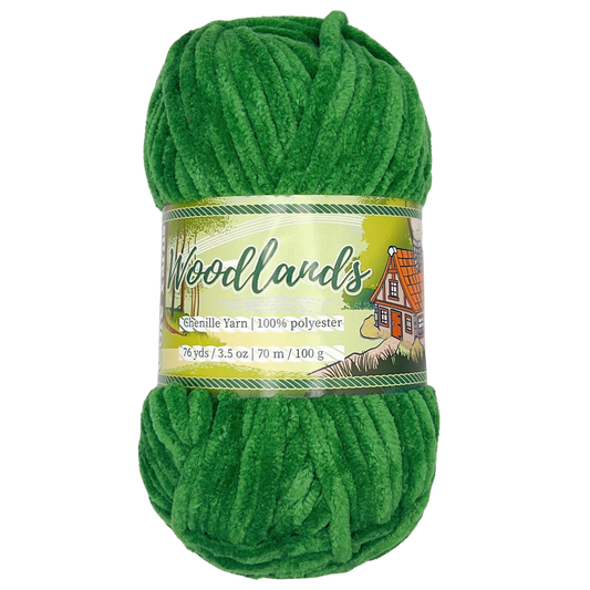 Woodlands Chenille Yarn - Mossy Tree - 100g