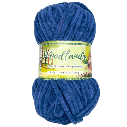 Woodlands Chenille Yarn - Twilight Sky - 100g