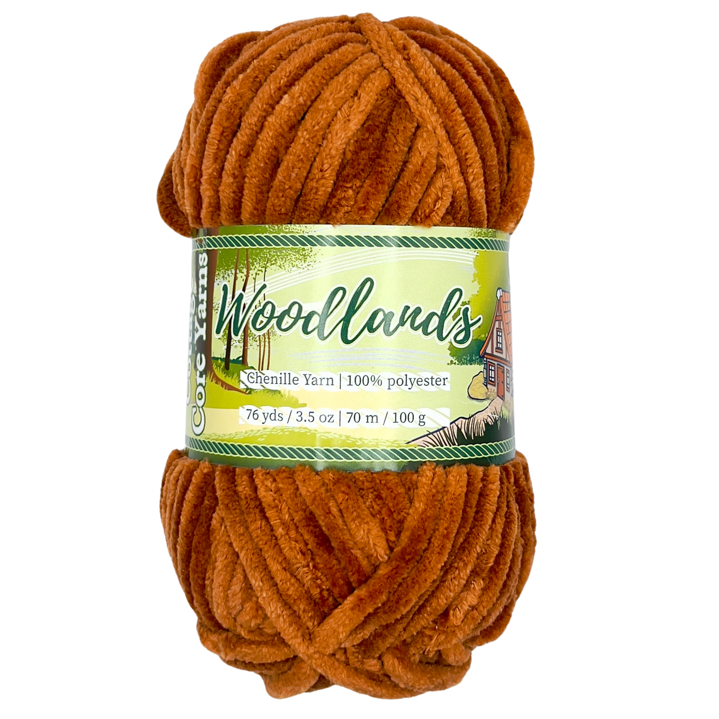 Woodlands Chenille Yarn - Embers - 100g