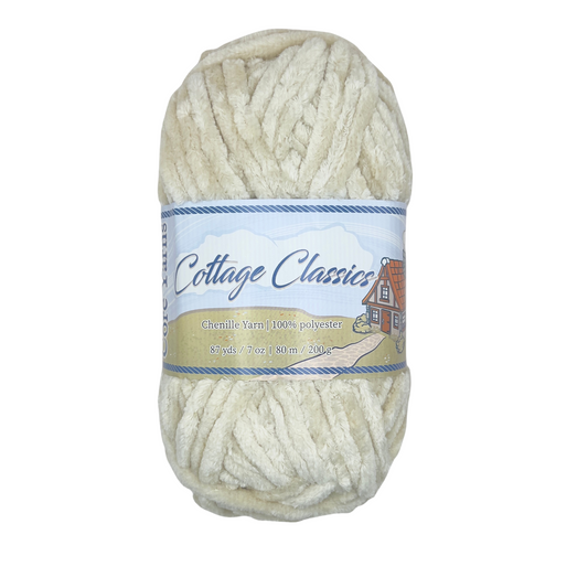 Cottage Classics Chenille Yarn - Buttermilk - 200g