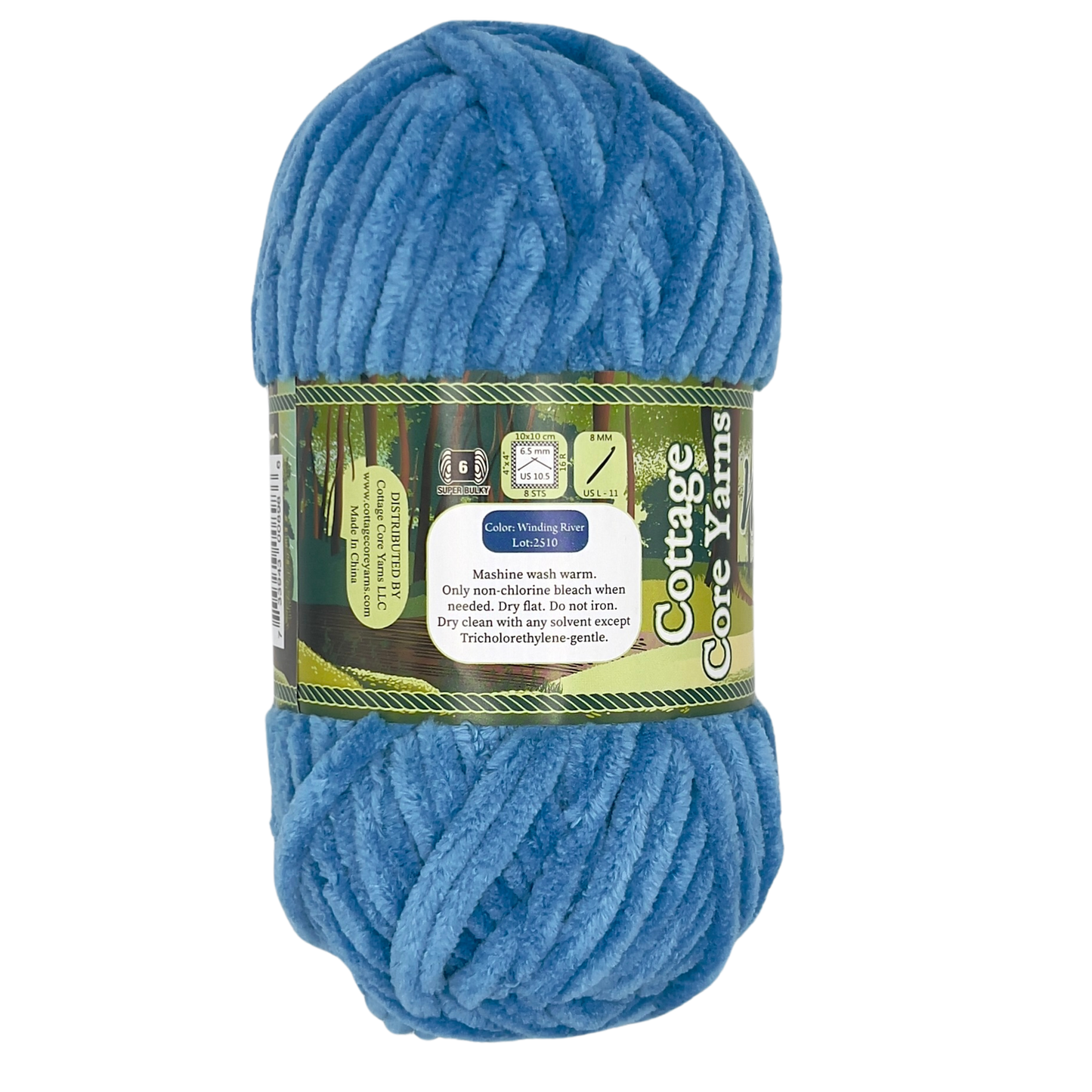 Woodlands Chenille Yarn - Winding River - 100g