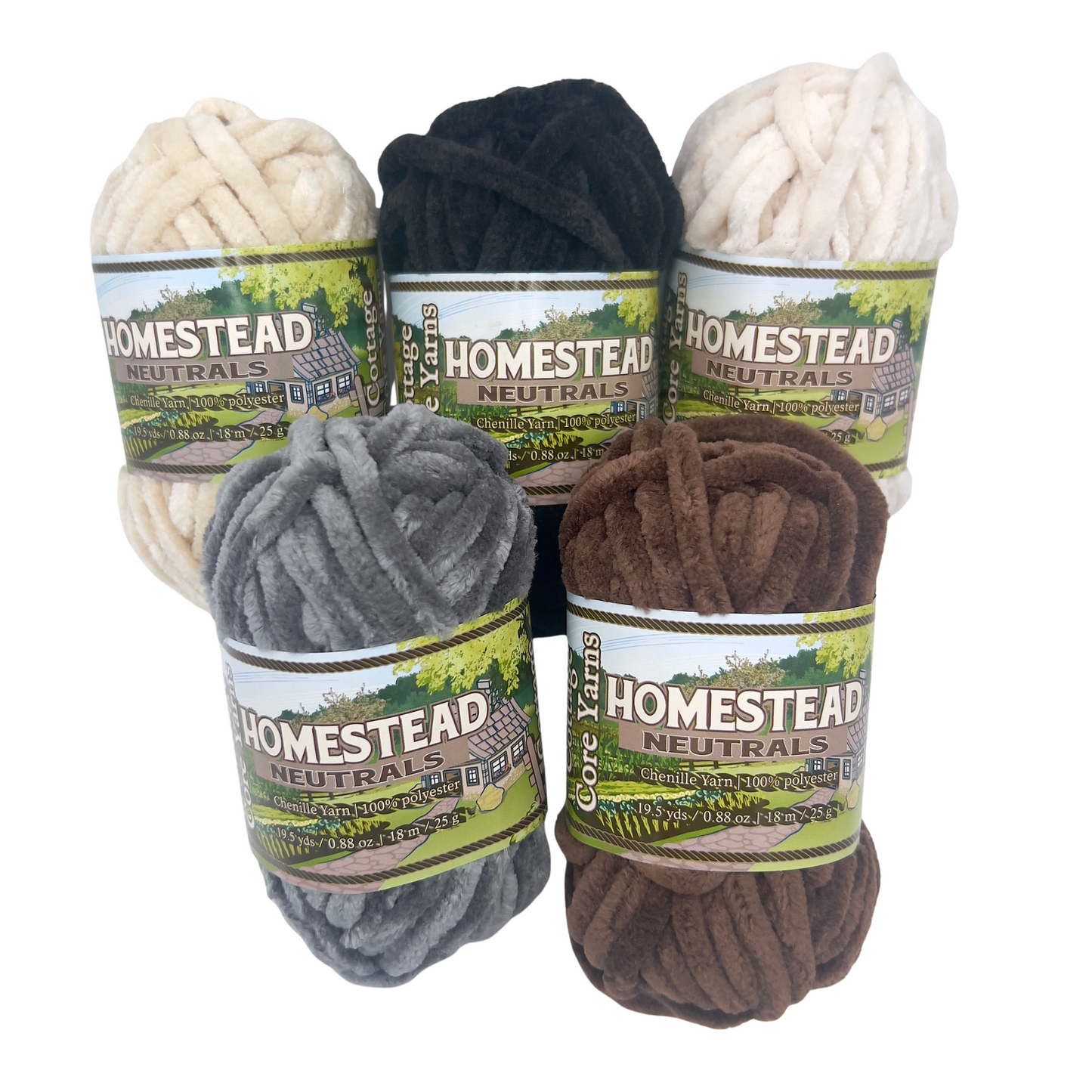 Mini Bundles Chenille Yarn - 25g