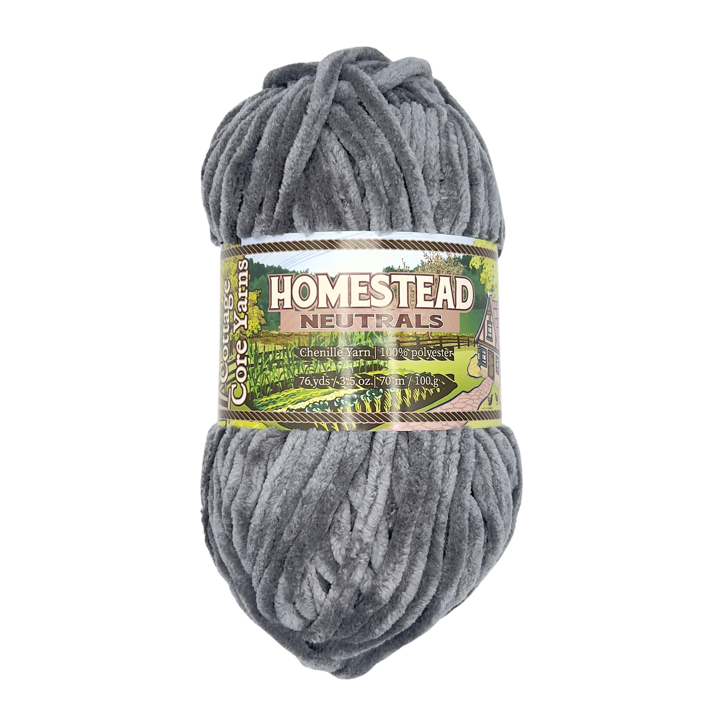 Homestead Neutrals Chenille Yarn - 100g