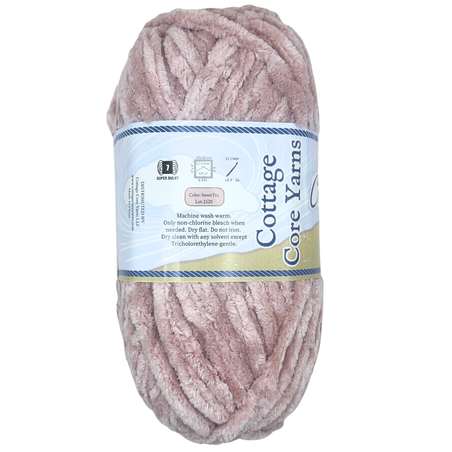 Cottage Classics Chenille Yarn - Sweet Pea - 200g