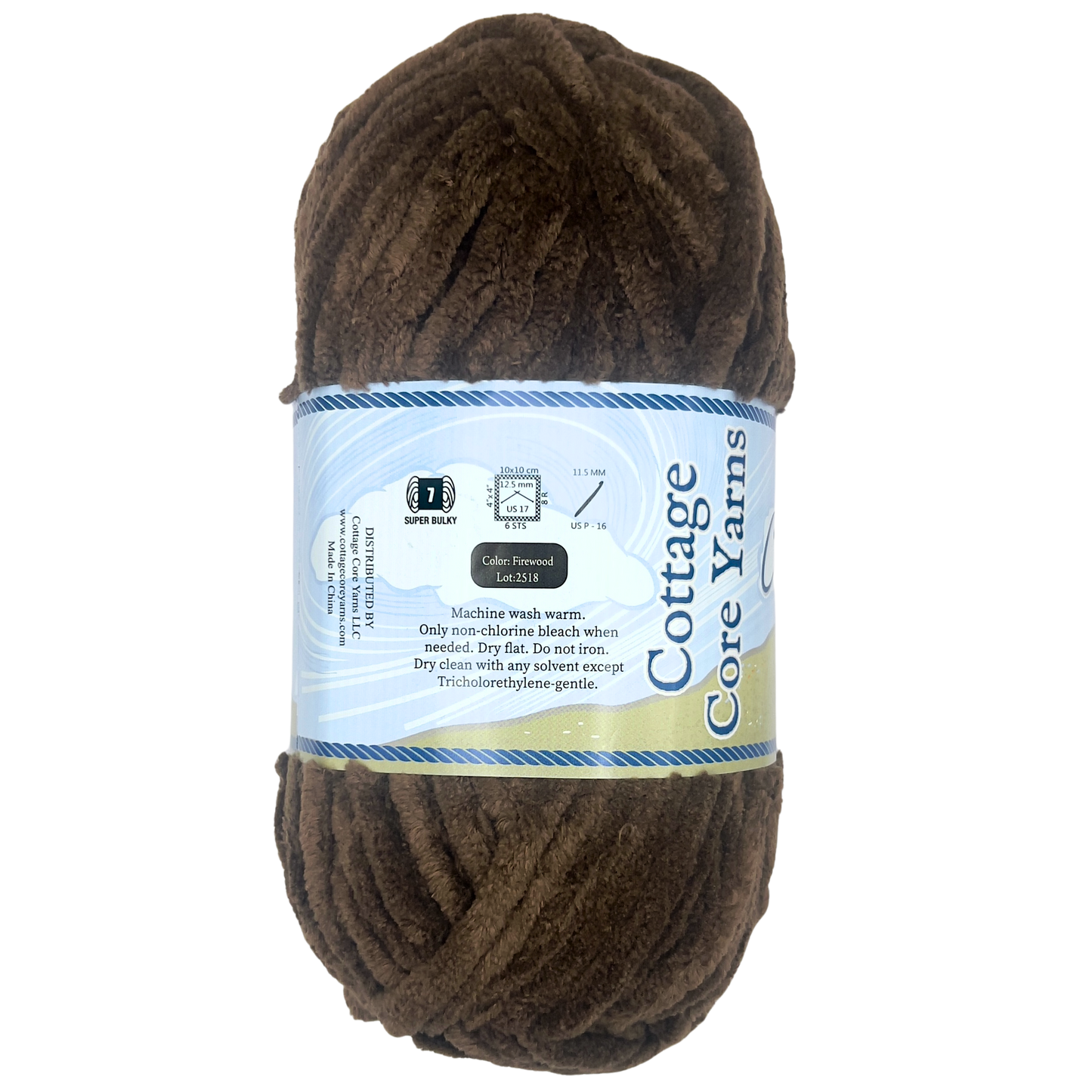 Cottage Classics Chenille Yarn - Firewood - 200g
