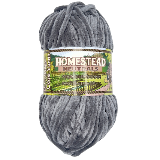 Homestead Neutrals Chenille Yarn - Stone Path -  100g